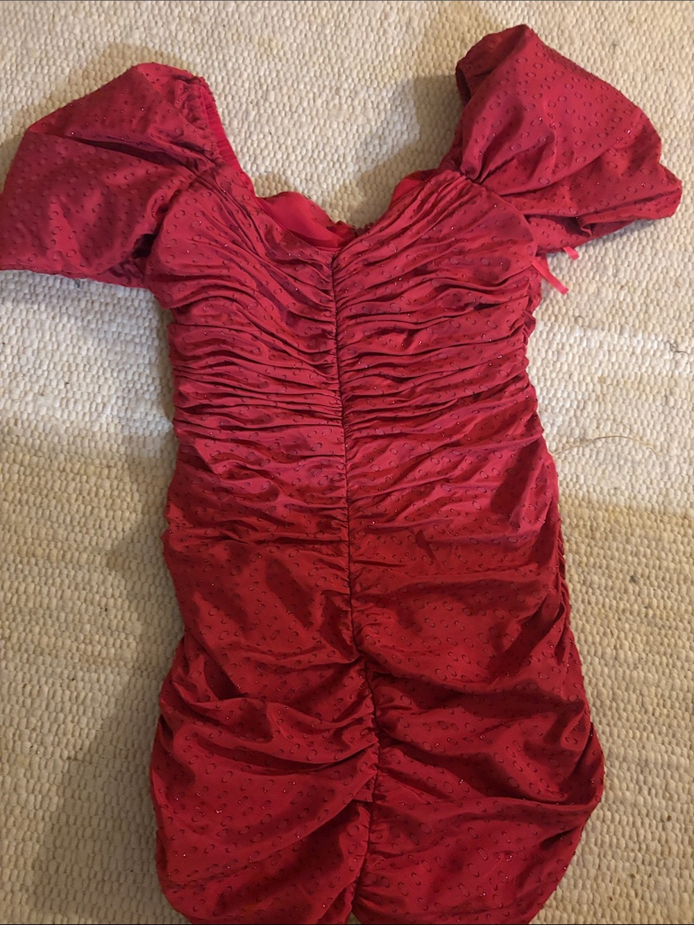 Hutch Raspberry Pink Ruched Off-Shoulder Mini Dress Sz. 8 - Picture 7 of 9